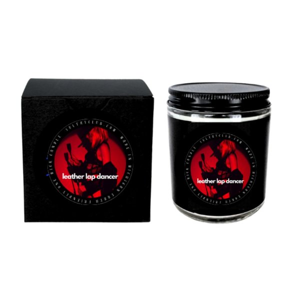 Leather Lap Dancer Single Wick Candle - Picture 2 of 2